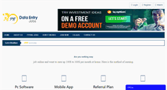 Desktop Screenshot of pkdataentryjobs.com